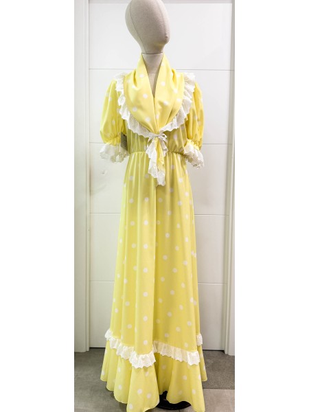 BATA ROMERIA AMARILLA LUNAR BLANCO 2